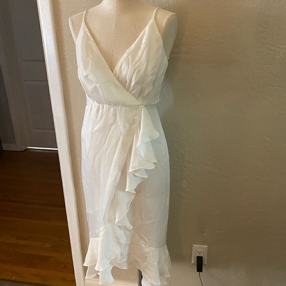 NWT Willow / Nordstrom White Ruffle dress sz XS